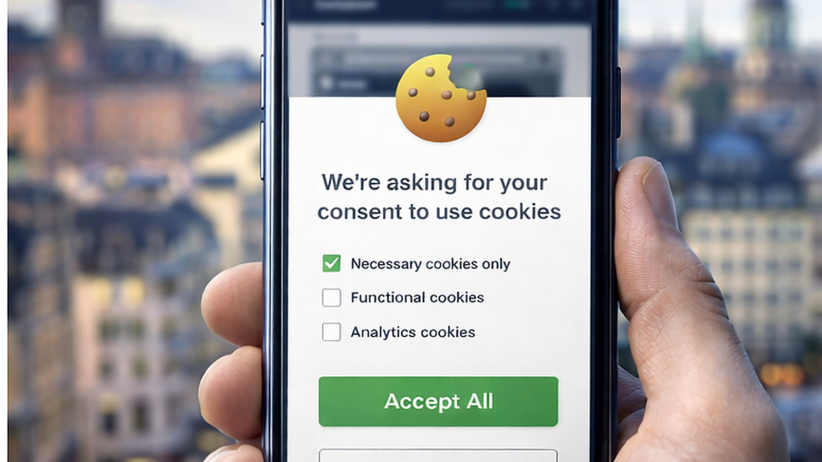 EU cookie banner and consent settings on a website: minimal setup for SMBs