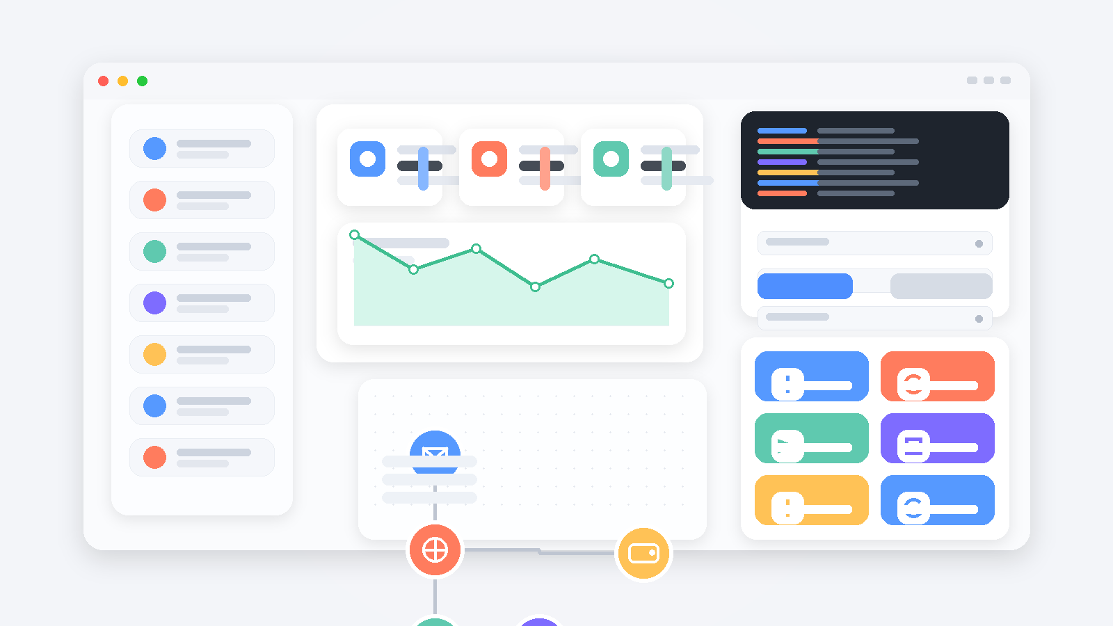 Modern SaaS automation dashboard for article about Zapier alternatives for marketers: Make, n8n, Pabbly