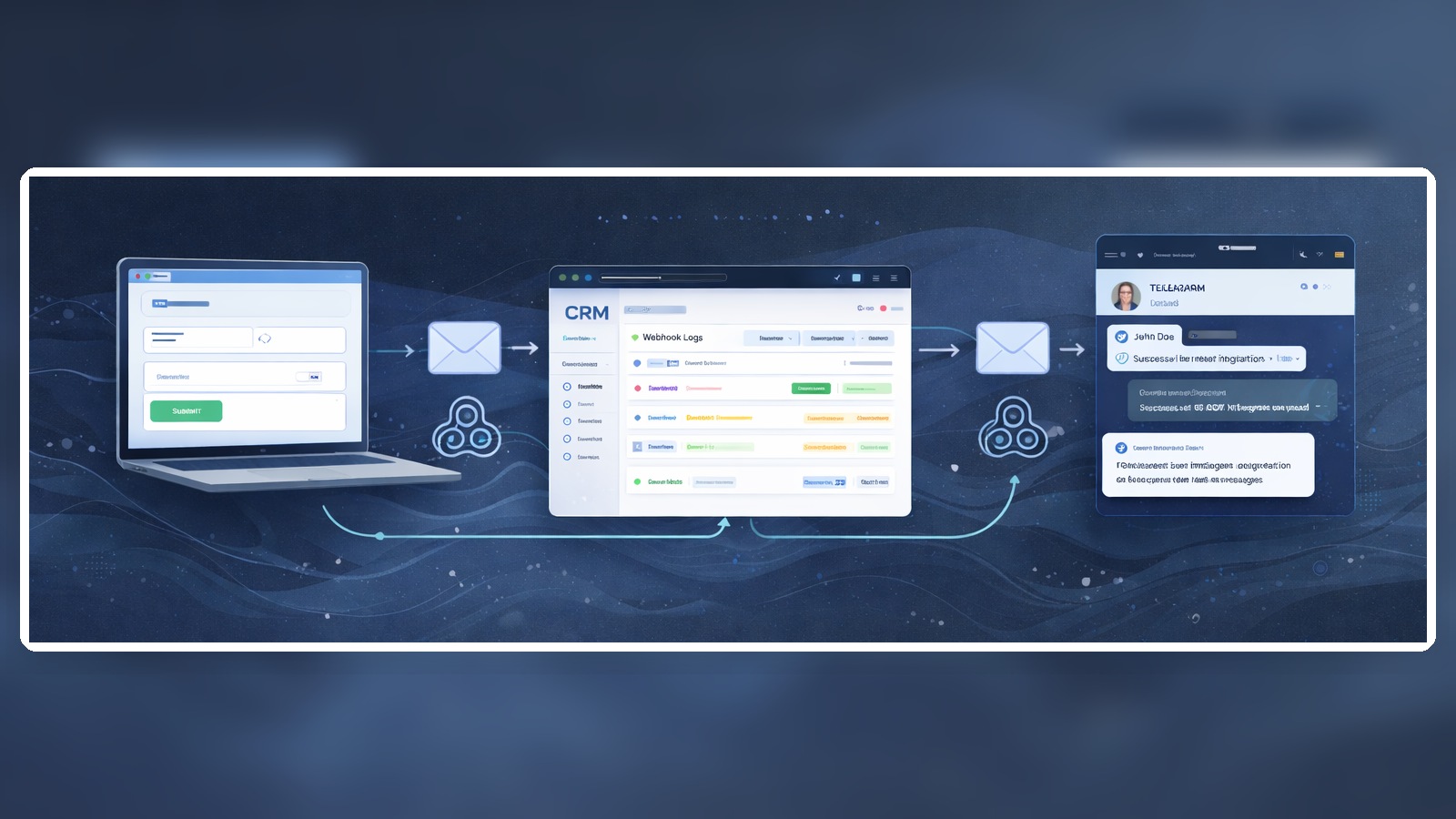 Website CRM Telegram integration for SMB: lead flow, notifications, and automation architecture