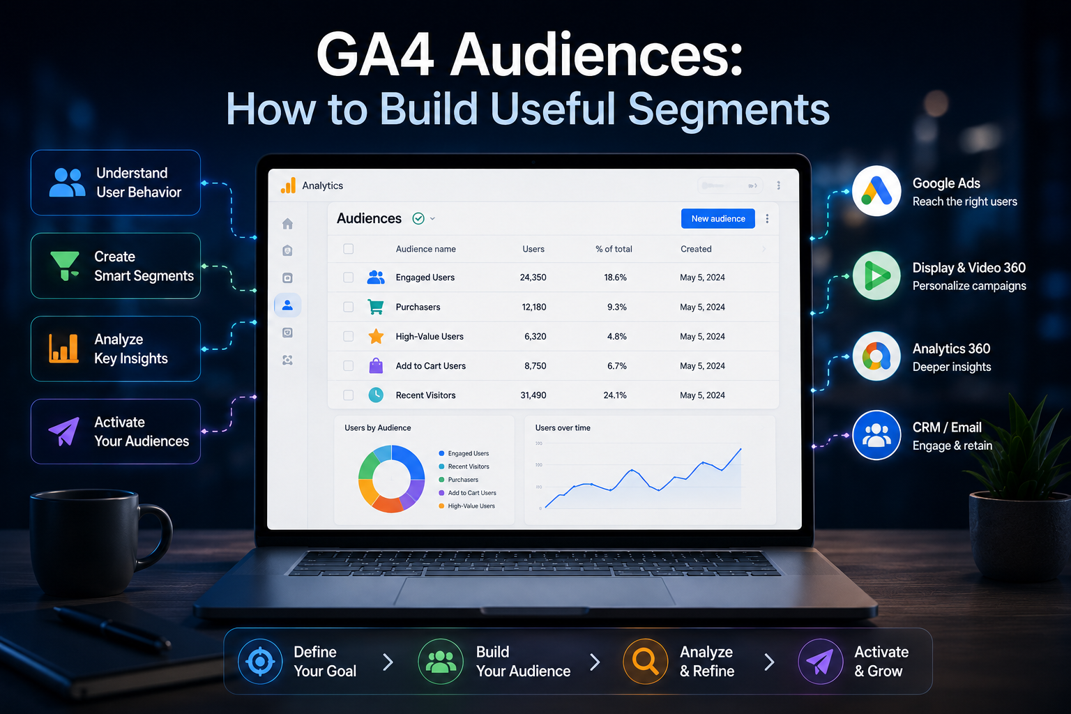GA4 audiences setup: membership duration and predictive audience rules