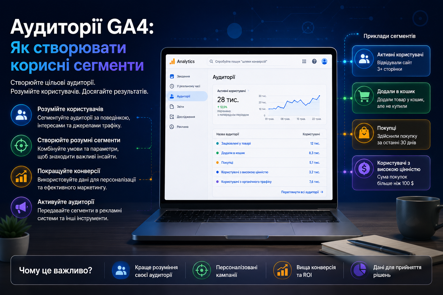 GA4 Audiences: як будувати корисні сегменти