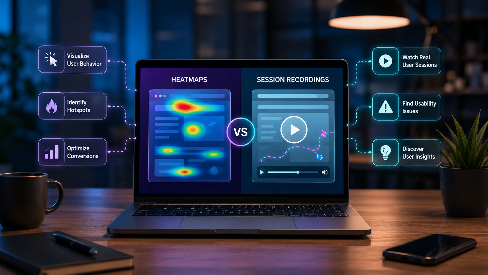 Heatmaps vs Session Recordings: коли що обрати